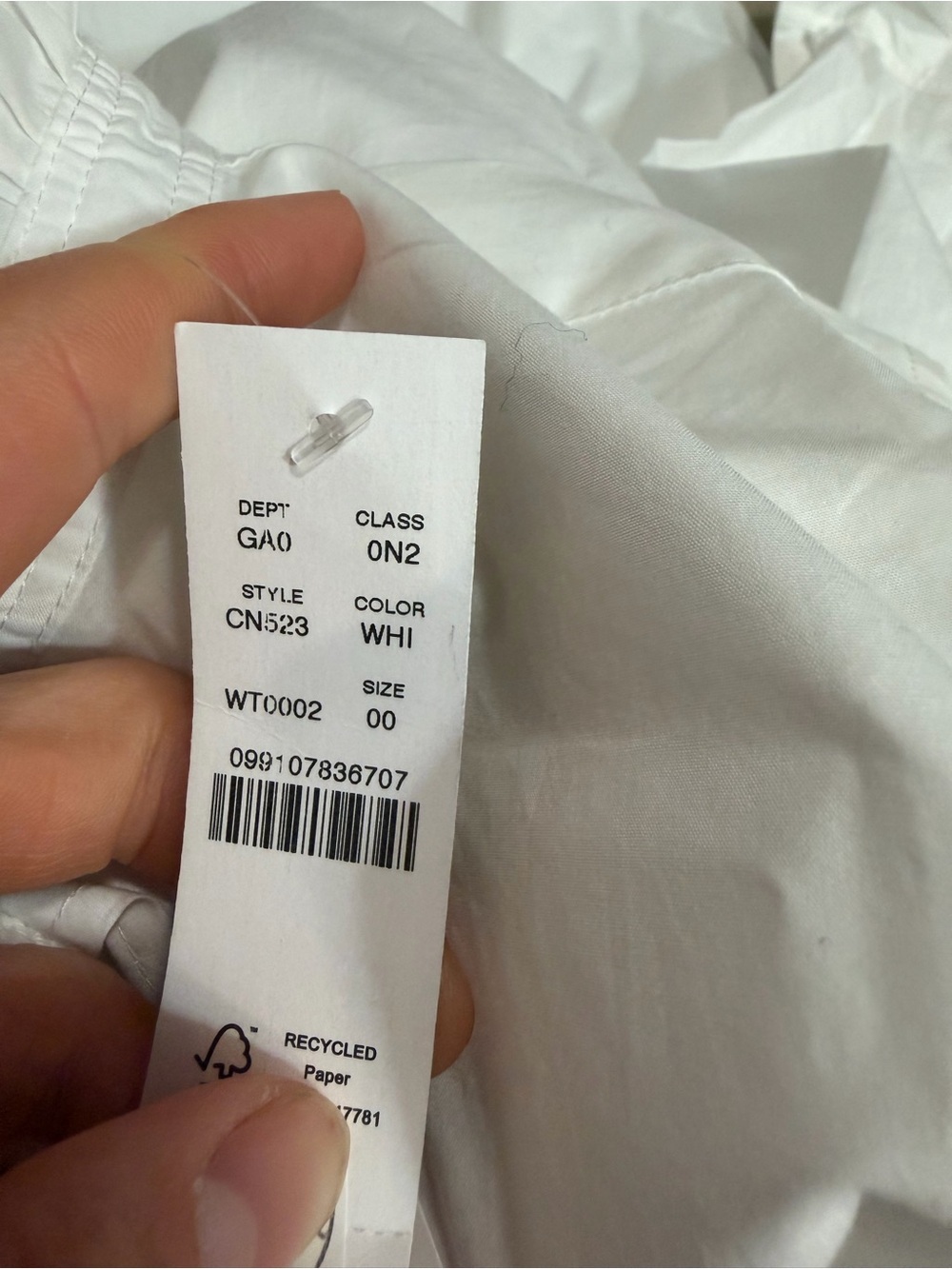 J crew white Jules ruffle-collar shirt in cotton poplin - Picture 4 of 4